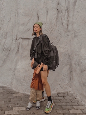 「NOAH（ノア）のアイテム（ニットキャップ/ビーニー）」を使った、wear_annさん（レディース・170cm）の秋コーディネート