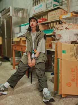 「AES（エーイーエス）のアイテム」を使った、wear_annさん（レディース・170cm）の秋コーディネート