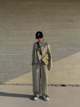 「palace」｜「アイテム（帽子）」を使った、wear_annさん（レディース・170cm）の春コーディネート