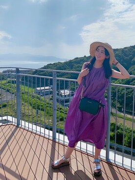 「アイテム（ワンピース/ドレス）」を使った、mayuさん（レディース・160cm・10代）の夏コーディネート