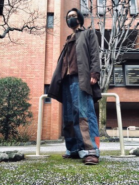 風さん（メンズ・176cm）の冬コーディネート