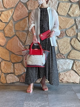 「Samantha Thavasa（サマンサタバサ）のアイテム（財布）」を使った、hamanoirodori01さん（レディース・152cm）の夏コーディネート