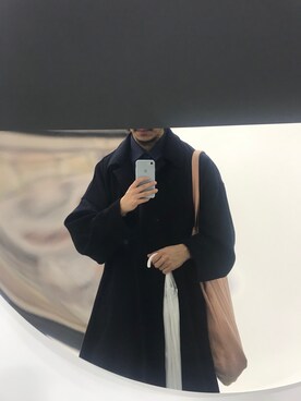 「アイテム（ピーコート）」を使った、未命名IDさん（メンズ・176cm）の春コーディネート