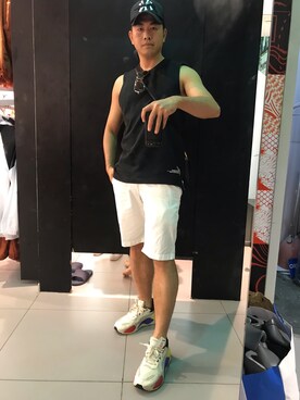 「ny（エヌワイ）のアイテム」を使った、交关さん（メンズ・173cm）の秋コーディネート