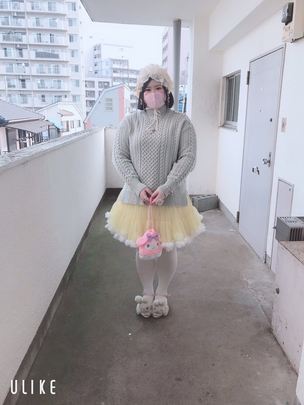 しろうさぎ｜GUのニット/セーターを使ったコーディネート - WEAR