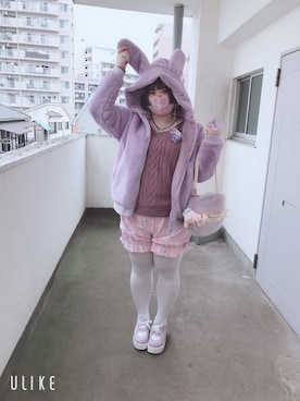 「WC（ダブル シー）のアイテム（ジャケット/アウター）」を使った、しろうさぎさん（レディース・155cm）の冬コーディネート