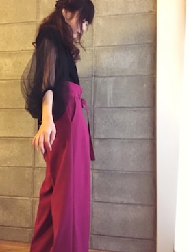 「LANDWARDS（ランドワーズ）のアイテム」を使った、Dressyu.さん（レディース・148cm）の冬コーディネート