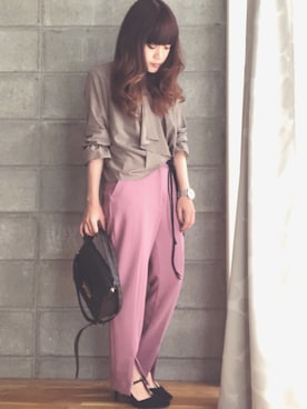 「KOMONO.（コモノ）の【KOMONO/コモノ】「CRAFTED」WALTHER MESH（アナログ腕時計）」を使った、Dressyu.さん（レディース・148cm）の冬コーディネート