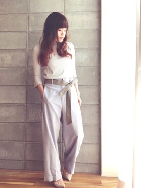 「KOMONO.（コモノ）の【KOMONO/コモノ】「CRAFTED」WALTHER MESH（アナログ腕時計）」を使った、Dressyu.さん（レディース・148cm）の春コーディネート