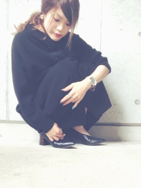 「KOMONO.（コモノ）の【KOMONO/コモノ】「CRAFTED」WALTHER MESH（アナログ腕時計）」を使った、Dressyu.さん（レディース・148cm）の秋コーディネート