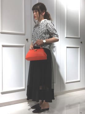 「tov（トーヴ）のアイテム（ハンドバッグ）」を使った、Dressyu.さん（レディース・148cm）の夏コーディネート