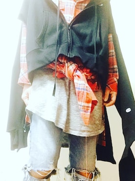 「anglasad（アングラサッド）のアイテム」を使った、まぁ坊さん（メンズ・178cm）の冬コーディネート