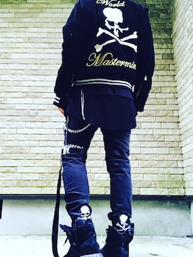 「Chrome Hearts」｜「アイテム（その他アウター）」を使った、まぁ坊さん（メンズ・178cm）の秋コーディネート