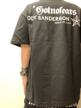 「CODY SANDERSON（コディサンダーソン）のアイテム（バングル/リストバンド）」を使った、まぁ坊さん（メンズ・178cm）の冬コーディネート