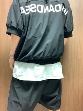 「CODY SANDERSON（コディサンダーソン）のアイテム（バングル/リストバンド）」を使った、まぁ坊さん（メンズ・178cm）の夏コーディネート