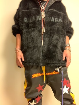 「CODY SANDERSON（コディサンダーソン）のアイテム（バングル/リストバンド）」を使った、まぁ坊さん（メンズ・178cm）の秋コーディネート