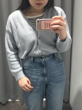 「ハイウエストストレートジーンズ」｜miiinaさん（レディース・163cm）の春コーディネート