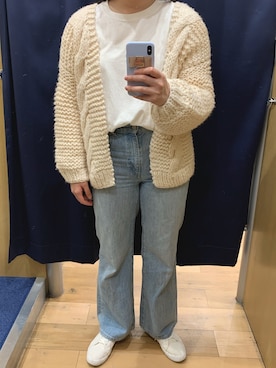 「ハンドメイドニット」｜miiinaさん（レディース・165cm）の春コーディネート