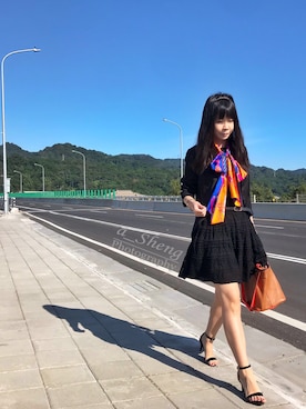 「Meli Melo（メリメロ）のアイテム」を使った、Emma wuさん（レディース・160cm）の冬コーディネート