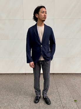 「gim（ジム）のアイテム（ジャケット/アウター）」を使った、RYOさん（メンズ・175cm）の夏コーディネート