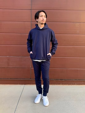 「417 EDIFICE（フォーワンセブンエディフィス）のアイテム（スウェット）」を使った、RYOさん（メンズ・175cm）の秋コーディネート