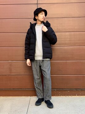 「417 EDIFICE（フォーワンセブンエディフィス）のアイテム（ダウンジャケット/コート）」を使った、RYOさん（メンズ・175cm）の秋コーディネート
