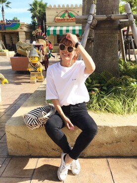 「LIBRÉM（リブレム）のアイテム（トップス）」を使った、yu___k.7さん（レディース・165cm）の夏コーディネート