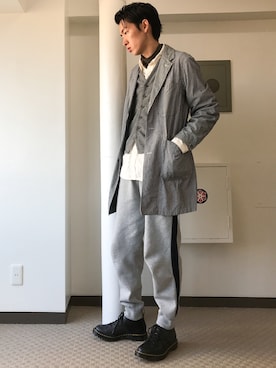 「Engineered Garments（エンジニアードガーメンツ）のアイテム（その他アウター）」を使った、loupさん（メンズ・180cm）の冬コーディネート