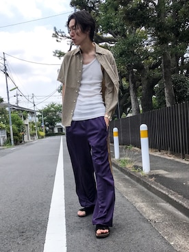 「SERO（セロ）のアイテム」を使った、loupさん（メンズ・180cm）の夏コーディネート