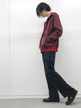 「MANEBU（マネブ）のアイテム（スリッポン）」を使った、loupさん（メンズ・180cm）の秋コーディネート