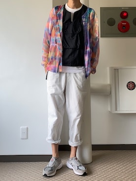 「INTERBREED（インターブリード）のアイテム（トップス）」を使った、loupさん（メンズ・180cm）の秋コーディネート