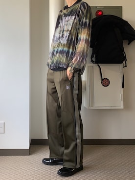 「MANEBU（マネブ）のアイテム（スリッポン）」を使った、loupさん（メンズ・180cm）の秋コーディネート