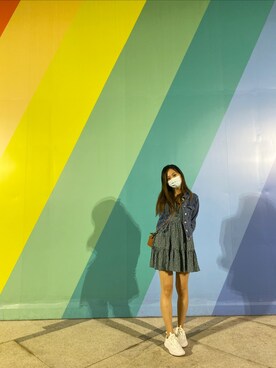 「PULL&BEAR（プルアンドベア）のアイテム（ジャケット/アウター）」を使った、Athenaさん（レディース・156cm）の冬コーディネート