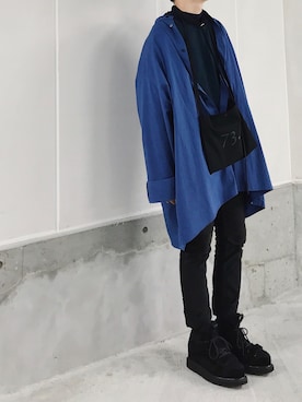 「markaware（マーカウェア）のアイテム（Tシャツ/カットソー）」を使った、zumaさん（メンズ・170cm）の秋コーディネート
