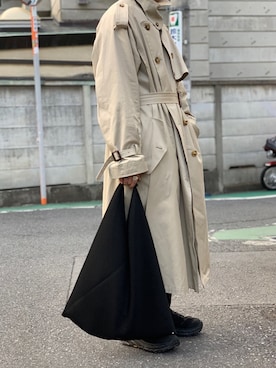「PRADA（プラダ）のアイテム（スラックス）」を使った、zumaさん（メンズ・170cm）の春コーディネート