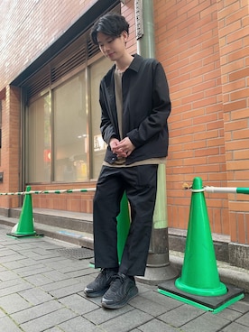 「ON THE TURF（オンザターフ）のアイテム」を使った、yochamoさん（メンズ・174cm）の冬コーディネート