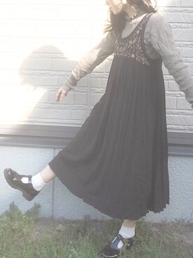 「アイテム（ピアス（両耳用））」を使った、なっちゃんさん（レディース・148cm・20代）の秋コーディネート