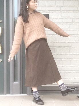「アイテム（ピアス（両耳用））」を使った、なっちゃんさん（レディース・148cm・20代）の冬コーディネート