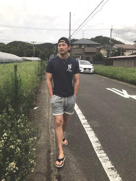 「フォロバ100」｜ヤッスーさん（メンズ・178cm）の夏コーディネート