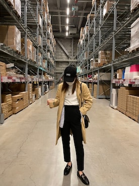 「WEGO（ウィゴー）のアイテム（トレンチコート）」を使った、Annaさん（レディース・156cm）の春コーディネート