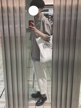 「リドム」｜「アイテム（レッグウェア）」を使った、ゆうさん（メンズ・179cm）の春コーディネート