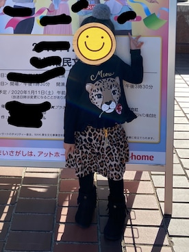 「kate spade new york kids（ケイトスペードニューヨーク）のアイテム（トップス）」を使った、neneさん（キッズ・90cm）の秋コーディネート