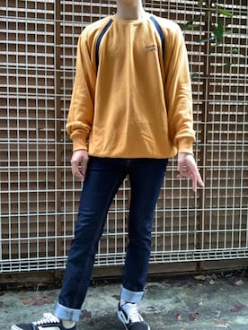 「CONVERSE TOKYO（コンバーストウキョウ）のアイテム（スウェット）」を使った、たいさん（メンズ・173cm）の秋コーディネート