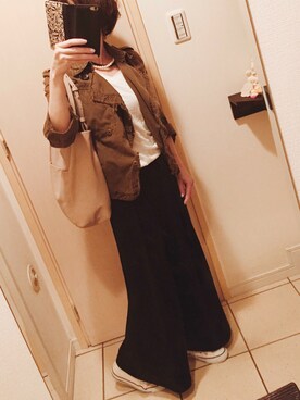 「blanc basque（ブランバスク）のアイテム（ジャケット/アウター）」を使った、miiさん（レディース・151cm）の春コーディネート