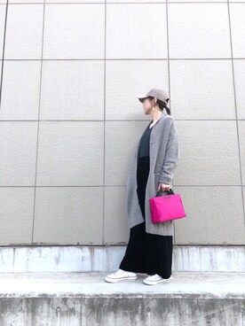 「NOMBRE IMPAIR（ノンブルアンペール）のアイテム（カーディガン/ボレロ）」を使った、miiさん（レディース・151cm）の秋コーディネート