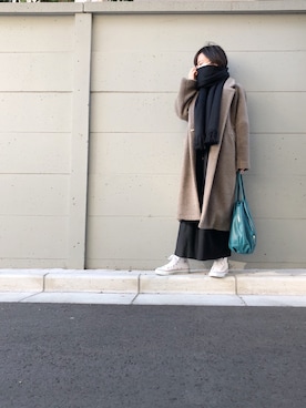「VERMEIL par iena（ヴェルメイユパーイエナ）のアイテム（その他アウター）」を使った、miiさん（レディース・151cm）の冬コーディネート
