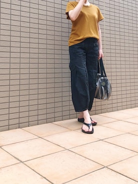 「MARITHE + FRANCOIS GIRBAUD（マリテフランソワジルボー）のアイテム（パンツ）」を使った、miiさん（レディース・151cm）の夏コーディネート