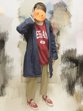 「TYAKASHAのアイテム（ジャケット/アウター）」を使った、吴东璟さん（レディース・161cm）の冬コーディネート