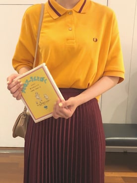 「フレッドペリー」｜「アイテム（その他）」を使った、miyhong✳︎✳︎さん（レディース・168cm）の夏コーディネート