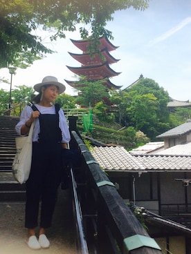 「TODAYFUL（トゥデイフル）のVintageトートバッグ（トートバッグ）」を使った、nyanchiさん（レディース・159cm）の春コーディネート